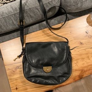 Leather fossil bag
